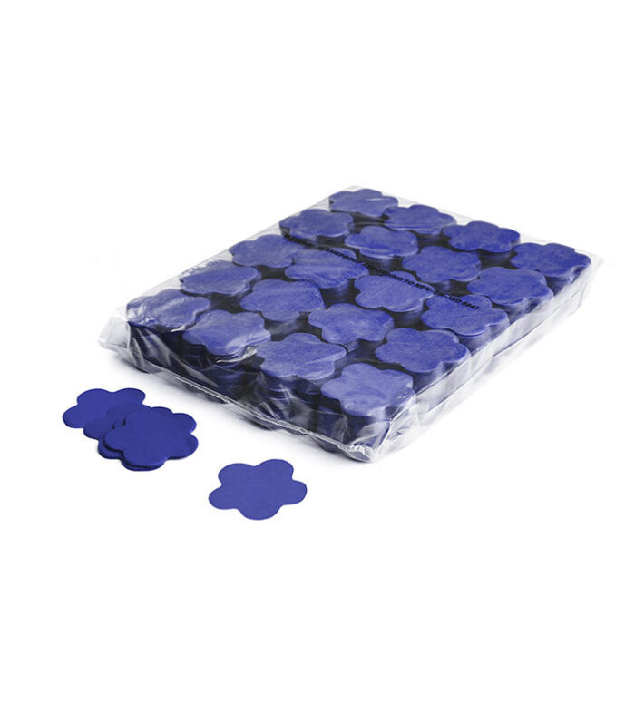 TCM FX - Lassú esésű Konfetti Virágok Ø 55mm - Sötétkék - 1 kg